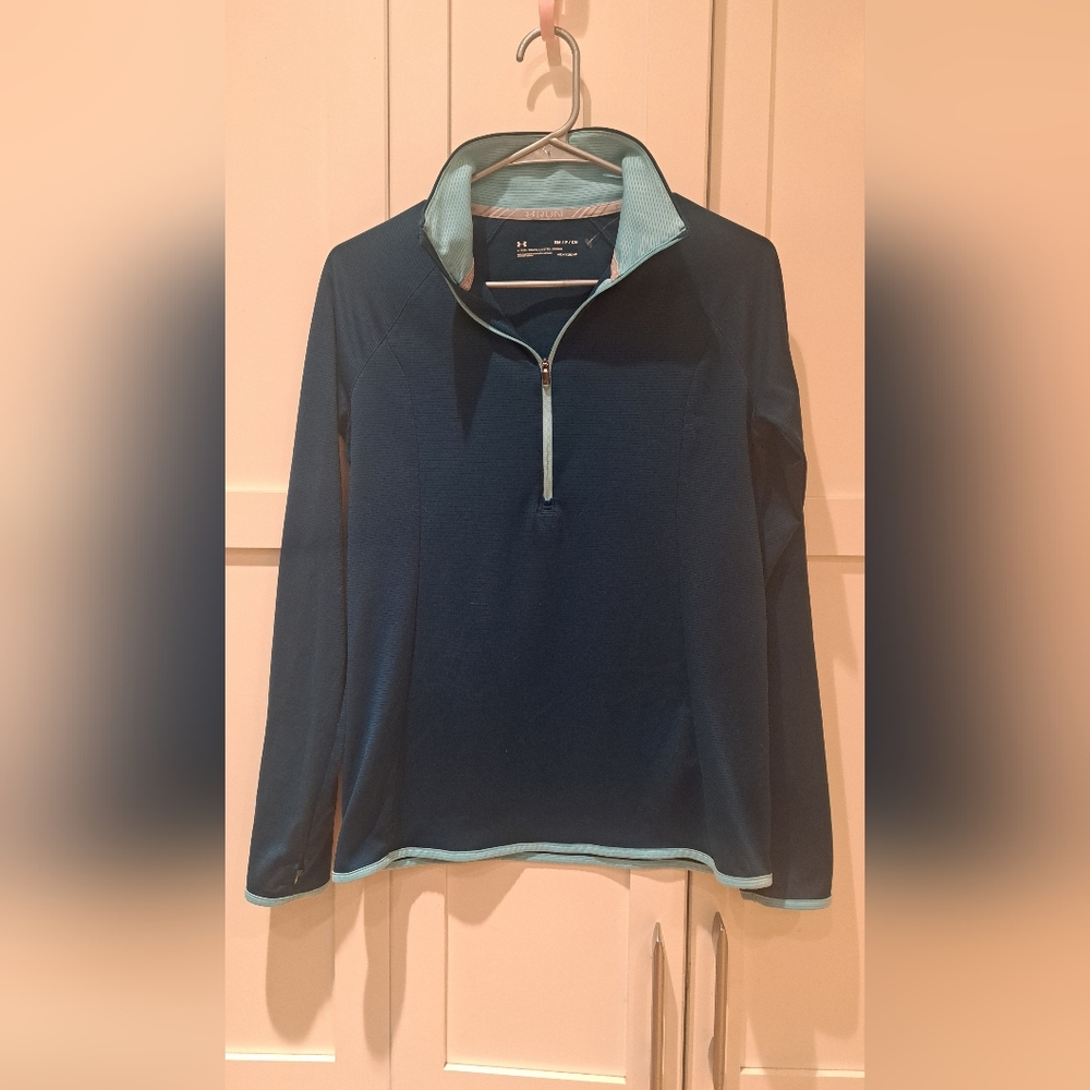 029 - Under Armour Blue Quarter-Zip Pullover